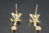 ルイヴィトン　K18ピアス　ピアス芯加工