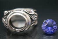 ビルウォールレザー　リング　石交換